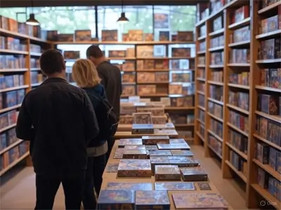 Local game store where players are learning how to play Dungeons and Dragons.